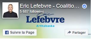 Monsieur &Eacute;ric Lefebvre, d&eacute;put&eacute; d'Arthabaska. Contribution 2 000 $